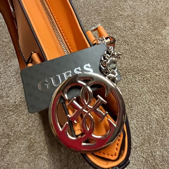 Guess Korry tote- Sun-kissed Orange/Gold hardware - NWT - Picture 11 of 13